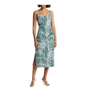 Sam Edelman Stripe Zebra Print Blue Green Camisole Dress NWT Size 10